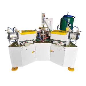 Soldadora de proyección automática de carcasa de motor de 3 cabezales