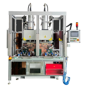Soldadura por proyección de doble cabezal de rieles deslizantes para asientos de automóviles